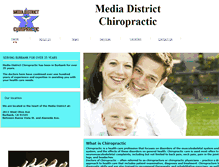 Tablet Screenshot of mediadistrictchiropractic.com